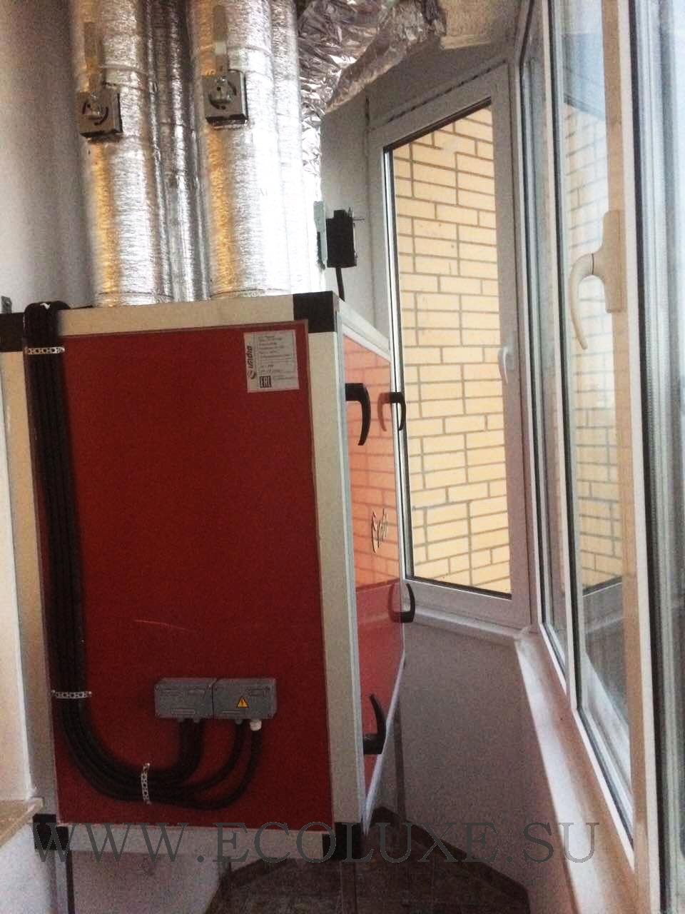 Монтаж системы приточно-вытяжной вентиляции в квартире на базе рекуператора тепла и влаги Ecoluxe (IRRIDIO)